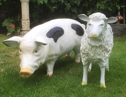 RESIN ANIMALS , lots available farmyard to wild animals
